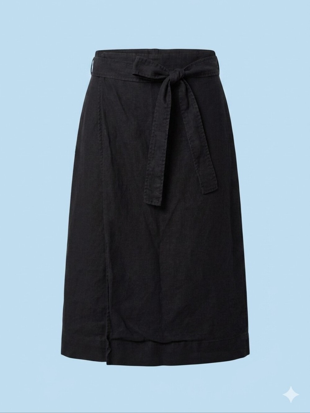 Everlane 100% Linen Wrap Midi Skirt — Size 2 - Picture 1 of 4